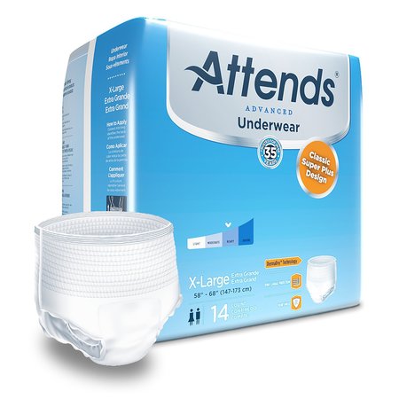ATTENDS Attends Disposable Underwear X-Large, Heavy, PK 14 APP0740